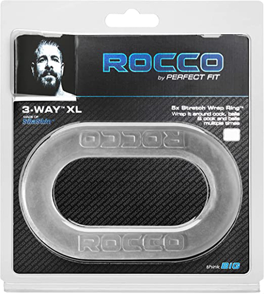 Perfect Fit Rocco 3-Way XL Wrap Ring – Clear