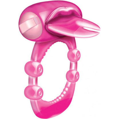 Xtreme Vibes Forked Tongue Vibrating Cockring - Magenta