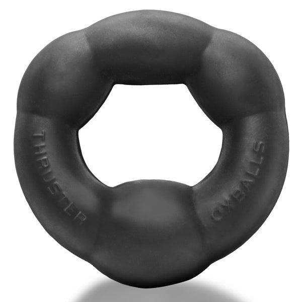 Oxballs Thruster Bulge Lifter Cockring - Black - Stretchy Silicone Design for Enhanced Support