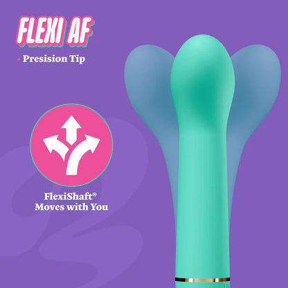 Blush Aria Flirty AF Rechargeable Vibe – Teal – 10 Vibration Modes
