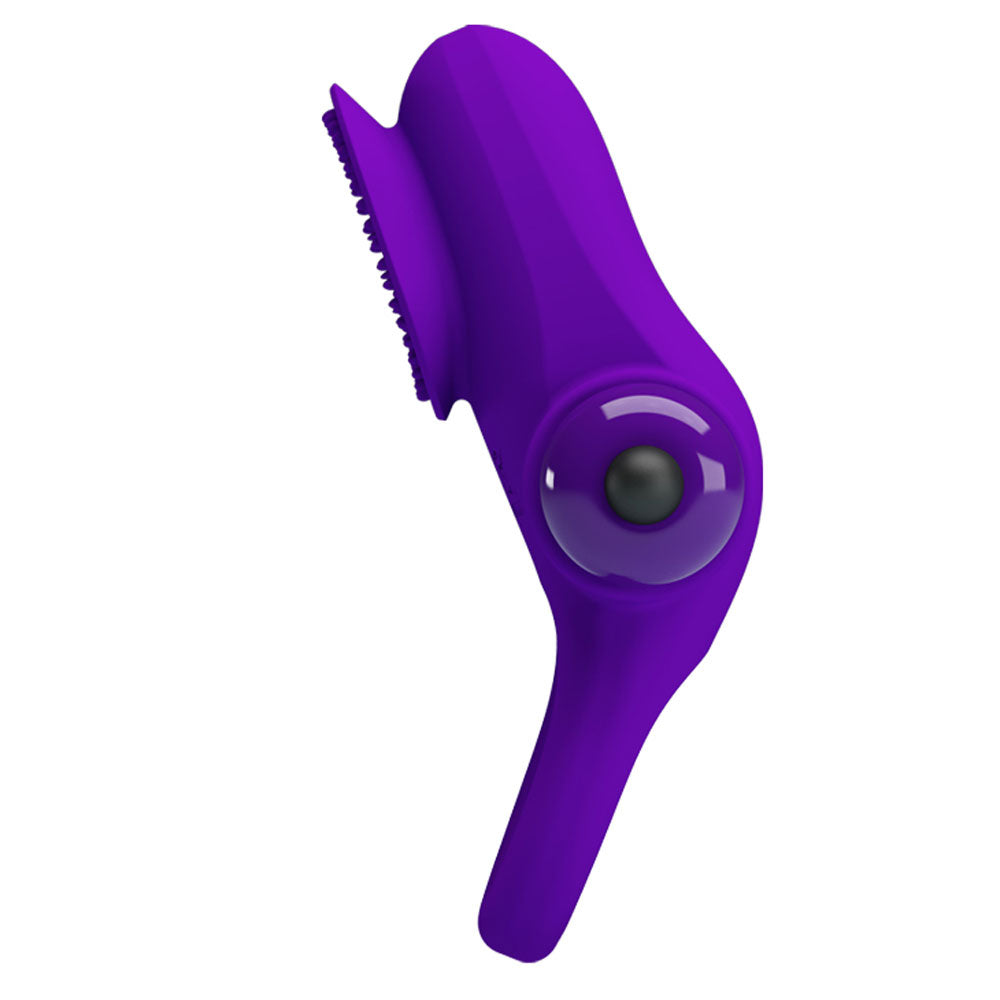 Pretty Love Vibrating Cock Ring II – Purple – Waterproof with 10 Vibration Functions