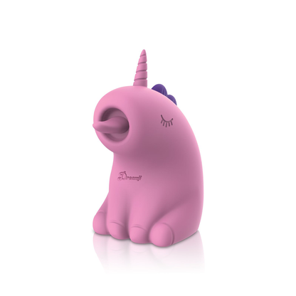 Dreamii Licks Licking Unicorn Stimulator - Multi-Speed Handheld Vibrator - Mystical Pink