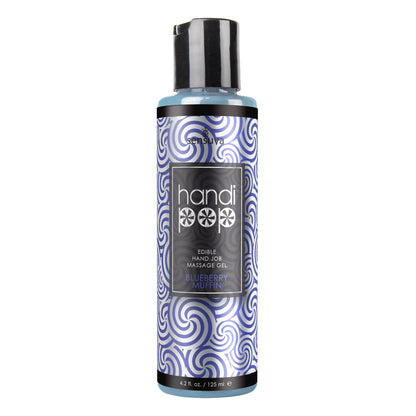 Sensuva Handipop Edible Handjob Massage Gel - Blueberry Muffin - 4.2 Fl. Oz.