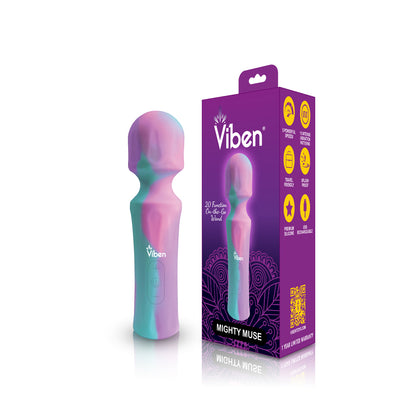 Mighty Muse Mini Massager - Unicorn - Powerful Wand with 5 Speeds and 15 Vibration Patterns