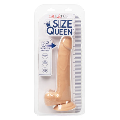CalExotics 8-Inch Size Queen Realistic Dong with Suction Cup – Beige