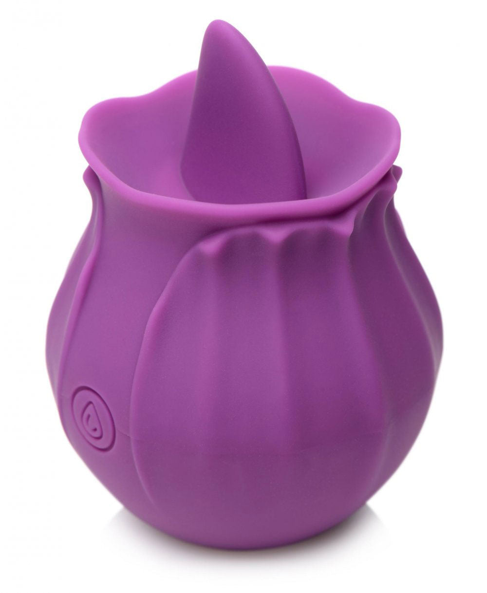 Inmi Bloomgasm Wild Violet Licking Silicone Stimulator - Violet