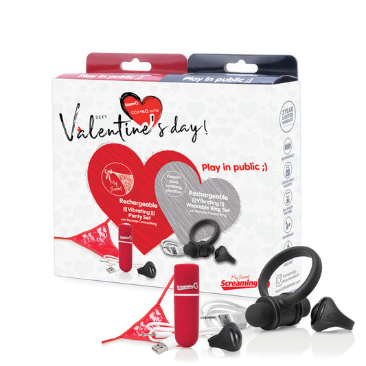 Screaming O Valentine Combo Kit - Panty/Ring - Unit