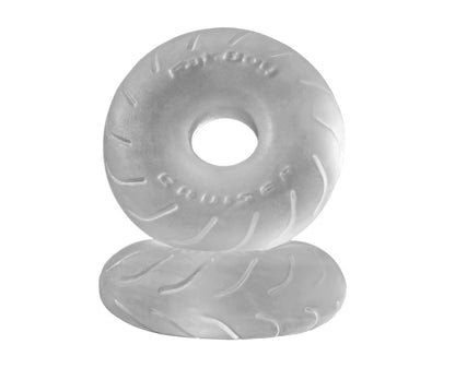 Perfect Fit Silaskin Cruiser Cock Ring – Clear – Stretchy Design