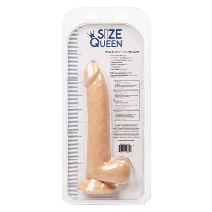 CalExotics 8-Inch Size Queen Realistic Dong with Suction Cup – Beige