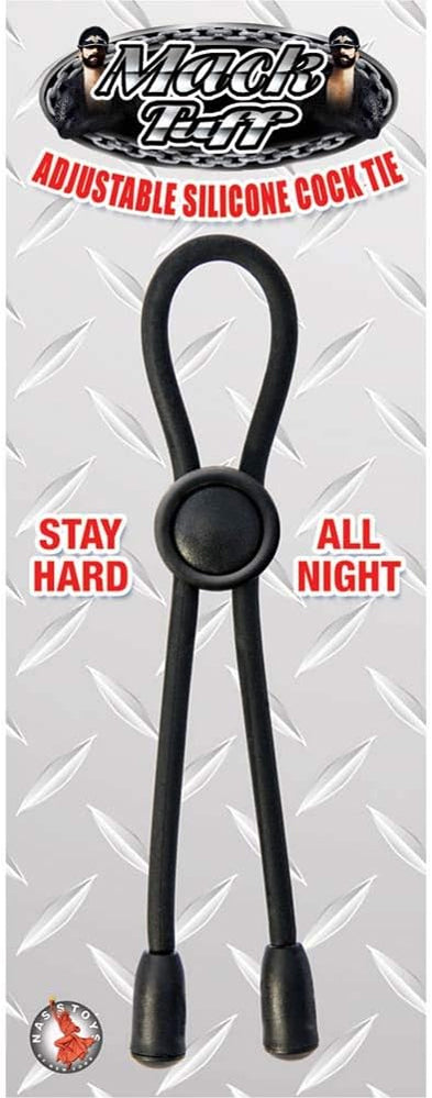 Mack Tuff Adjustable Silicone Cock Tie – Black