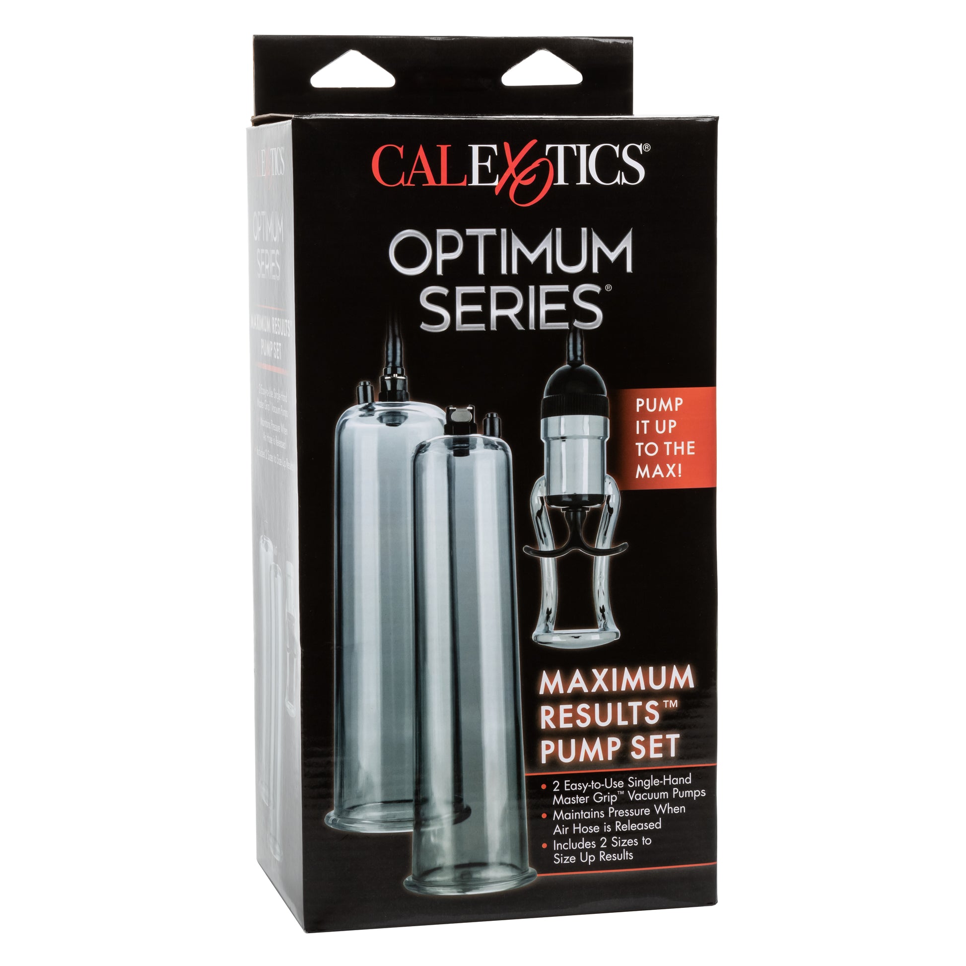 CalExotics Optimum Series Maximum Results Pump Set – Clear – Includes 2 Penis Pumps