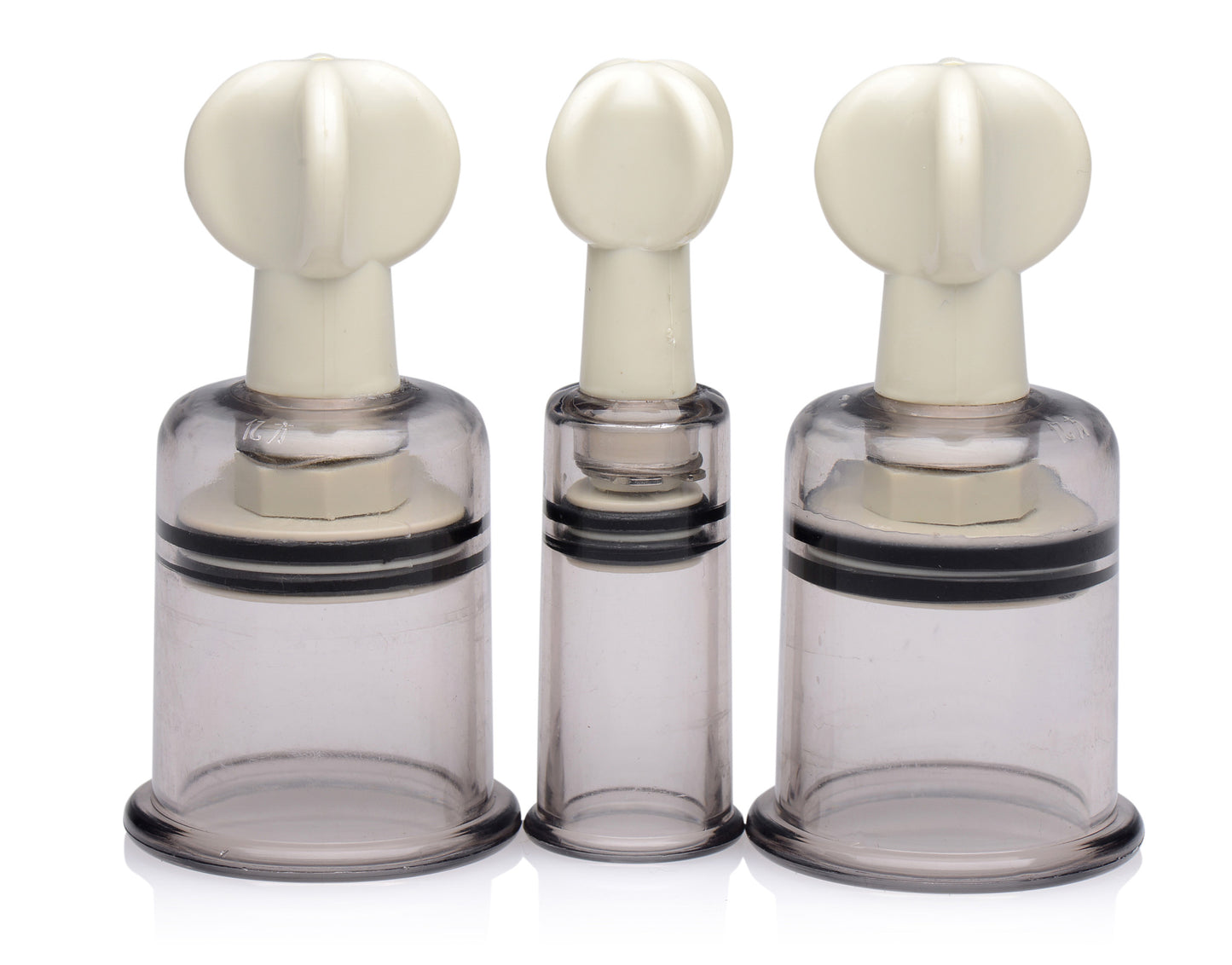 XR Brands Clit and Nipple Suckers Set – Clear – Suction Device