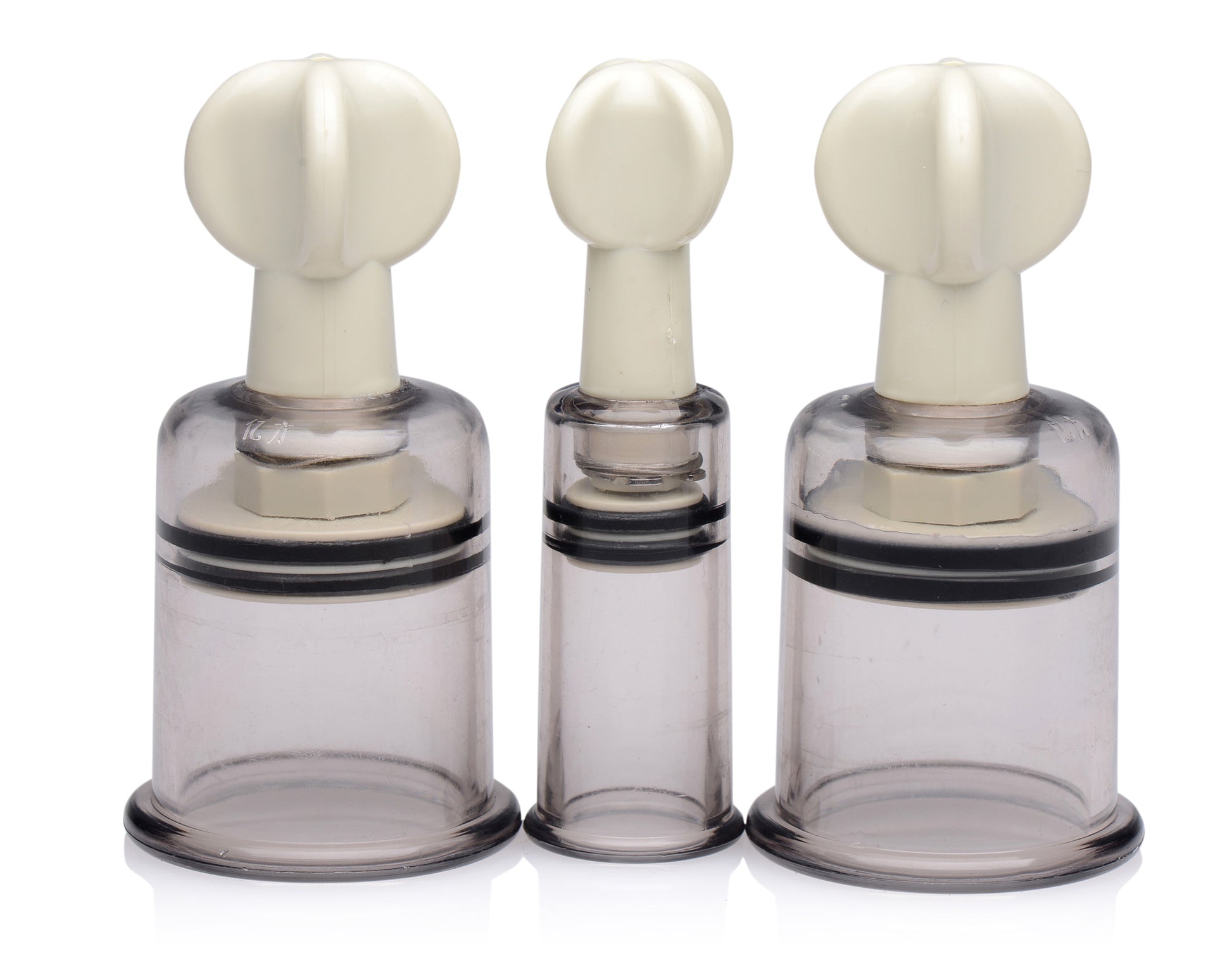 XR Brands Clit and Nipple Suckers Set – Clear – Suction Device