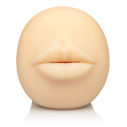 CalExotics Stroke It Mouth - Realistic Stroker with Textured Chamber - Ivory