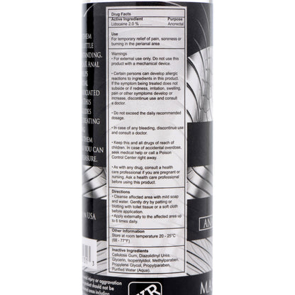 Ass Relax Anal Desensitizer with Lidocaine – 4.25 Fl. Oz.