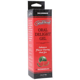 Doc Johnson Good Head Oral Delight Gel - Watermelon Flavor - 4 Oz