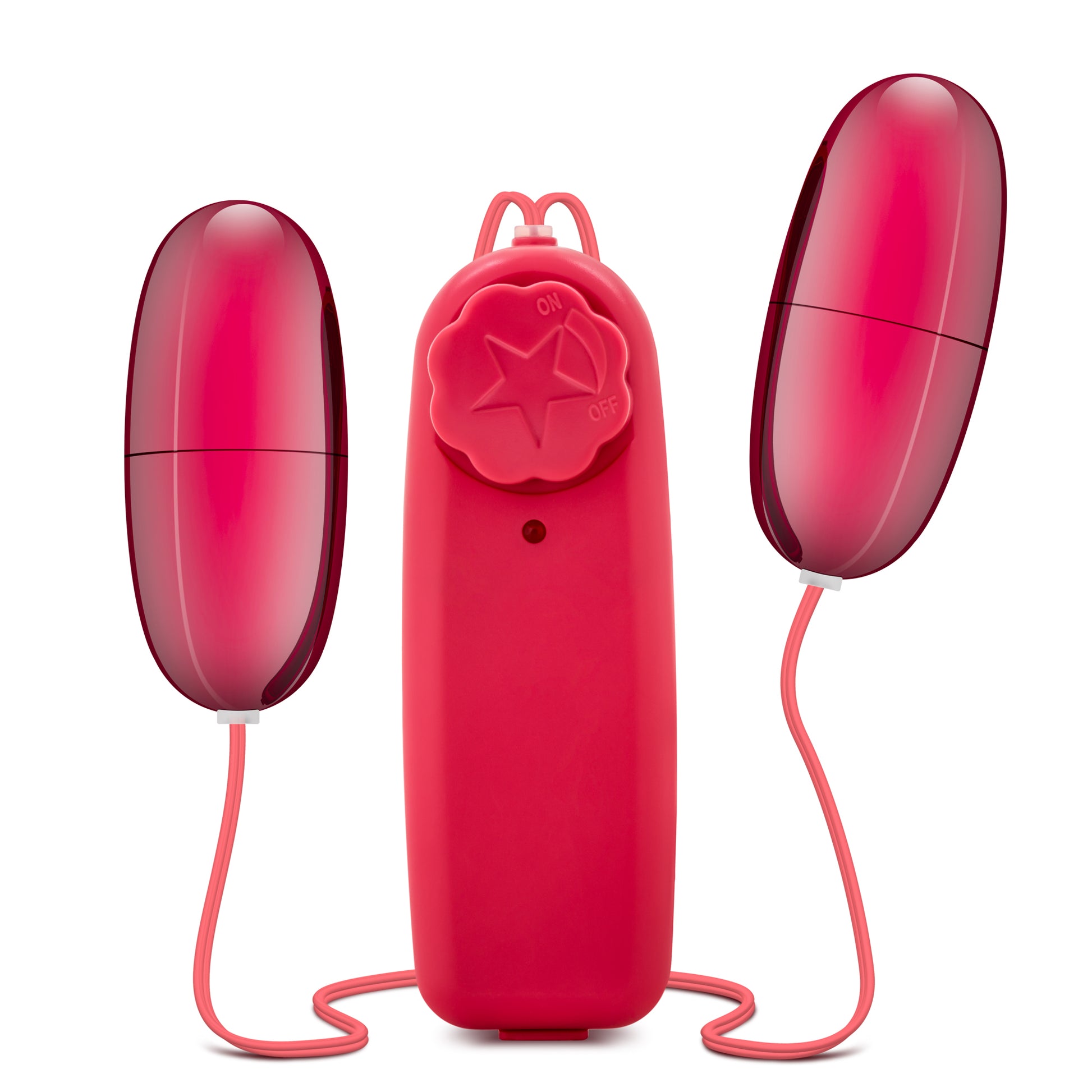 Blush B Yours Double Pop Eggs - Multi-Speed Vibrating Eggs - Cerise