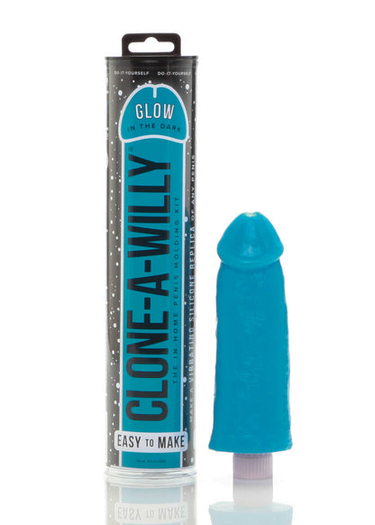 Clone-a-Willy Glow-in-the-Dark Kit - Blue - Homemade Dildo Kit with Vibrating Unit