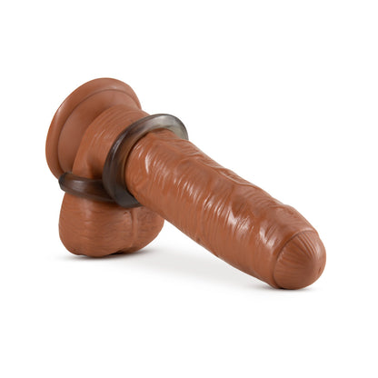 Blush Stay Hard Cock Ring and Ball Strap – Black