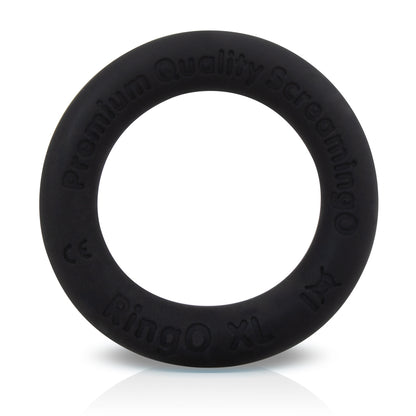 Screaming O RingO Ritz XL Cockring – Black – Liquid Silicone – Body-Safe