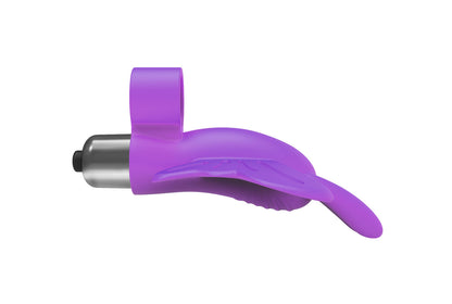 The 9's Flirt Finger Butterfly Finger Vibrator – Purple – Multi-Function, Multi-Speed