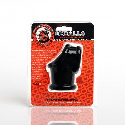 Oxballs Powersling Cocksling with Ballstretcher – Black