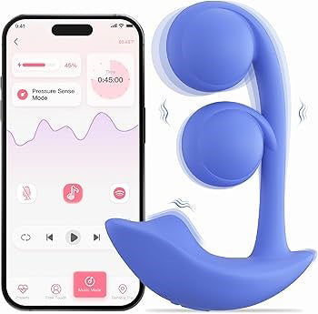 Honey Play Box Melody Wearable Dual Vibrator - Blue - Waterproof with App Control