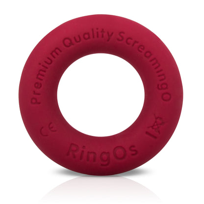 Screaming O RingO Ritz Cock Ring – Red, Ultra-Soft Liquid Silicone