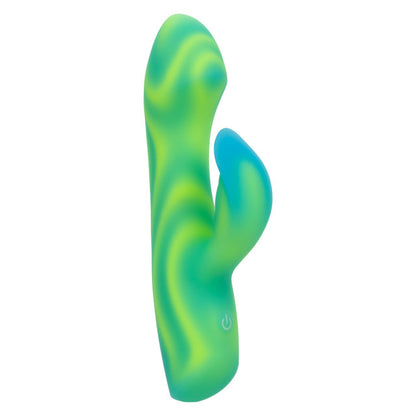 CalExotics Endless Summer Twilight Tease Dual-Motor Rabbit-Style Vibrator, Dual-Layer Liquid Silicone, Green