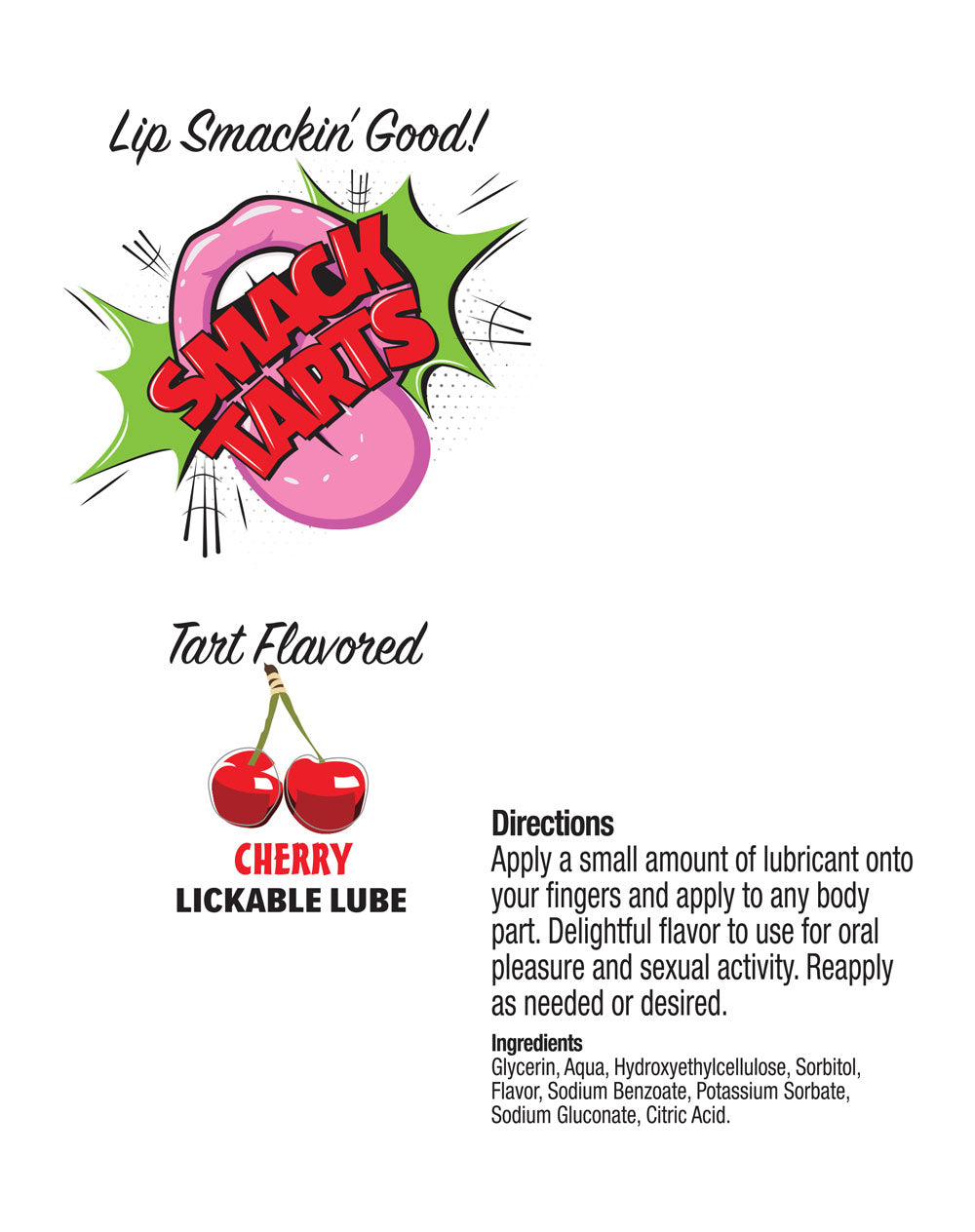 Little Genie Smack Tarts Lickable Flavored Lubricant – Cherry