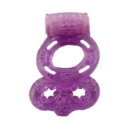 Nasstoys Macho Double Ring Vibrating Cockring – Purple