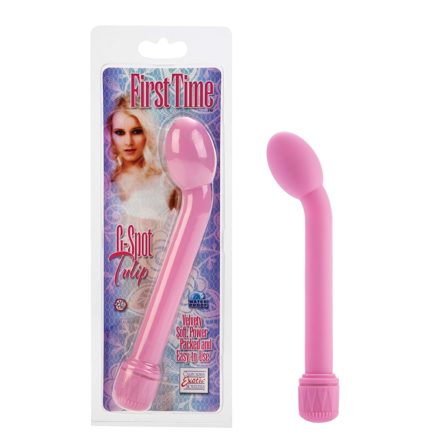 CalExotics First Time G-Spot Tulip Vibe – Multi-Speed Waterproof Vibrator – Pink