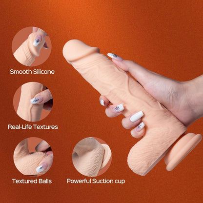 Honey Play Box Paxton-App Controlled 7.5" Realistic Thrusting Penetrator Dildo – Black