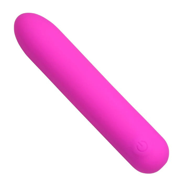 XR Brands Tapered Flexible Silicone Bullet - Pink - Rechargeable and Waterproof