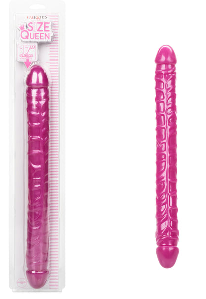 CalExotics Size Queen 17" Dual-Ended Dong – Pink