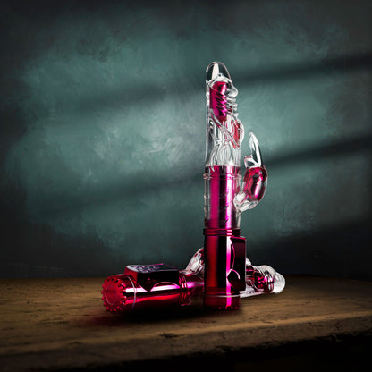 Blush Sexy Things Frisky Rabbit Vibrator - Pink - Multi-Function with Gyration and Vibration