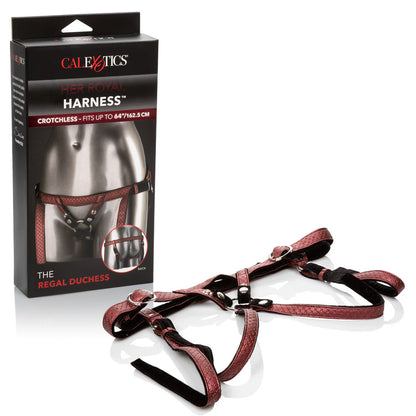 CalExotics Her Royal Harness the Regal Duchess - Crotchless Harness - Red