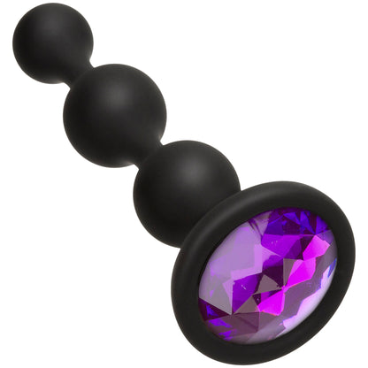 Doc Johnson Booty Bling Wearable Silicone Beads - Purple - Moderate Size