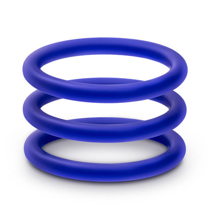 Blush Performance Vs1 Pure Premium Silicone Cockrings – Medium – Indigo