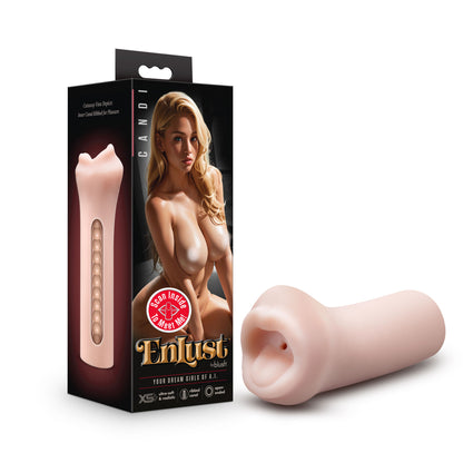 Enlust Candi Male Stroker – Beige – Ribbed Interior for Enhanced Stimulation