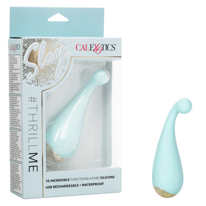 CalExotics Slay #ThrillMe Rechargeable Vibrating Teaser – Blue