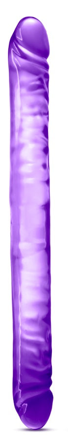 Blush B Yours 18 Inch Double Dildo - Purple - Flexible and Realistic Design