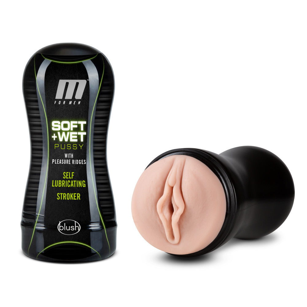 M for Men Soft & Wet Self Lubricating Stroker Cup - Beige