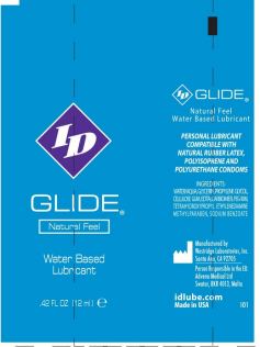 I.D. Glide 12ml Tubes - Personal Lubricant - Bag of 72