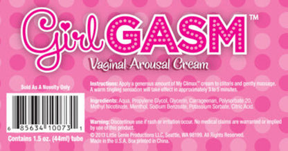 Girlgasm Arousal Cream – Stimulation Intensifier – 1.5 oz