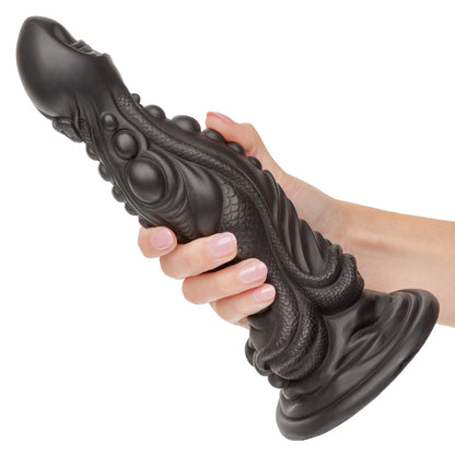 CalExotics Monster Dong The Colossus 9.75" - Black - Waterproof Silicone Design