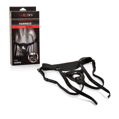 CalExotics The Queen Premium Harness with Back Support – Black