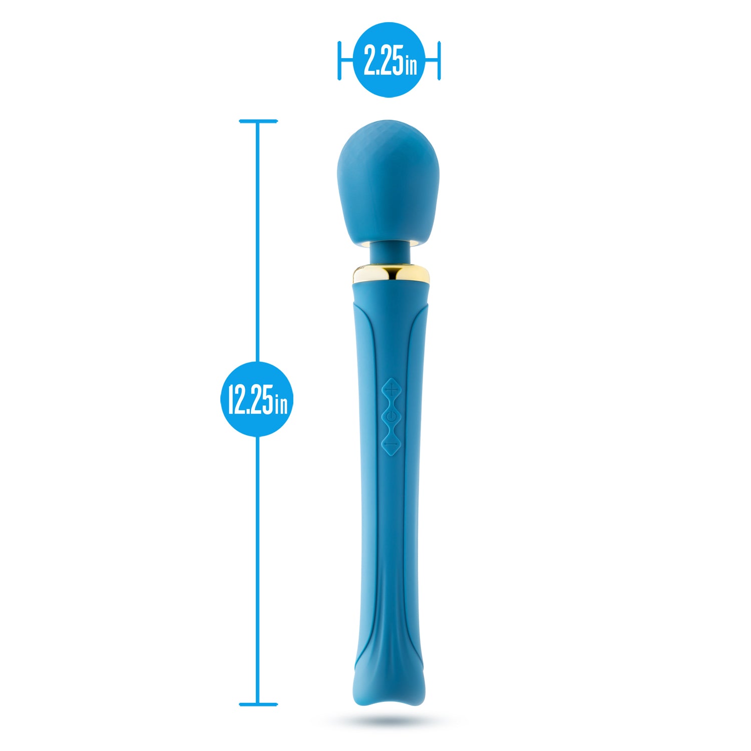 Blush Dianna Massaging Wand with 20 Vibration Patterns – Teal
