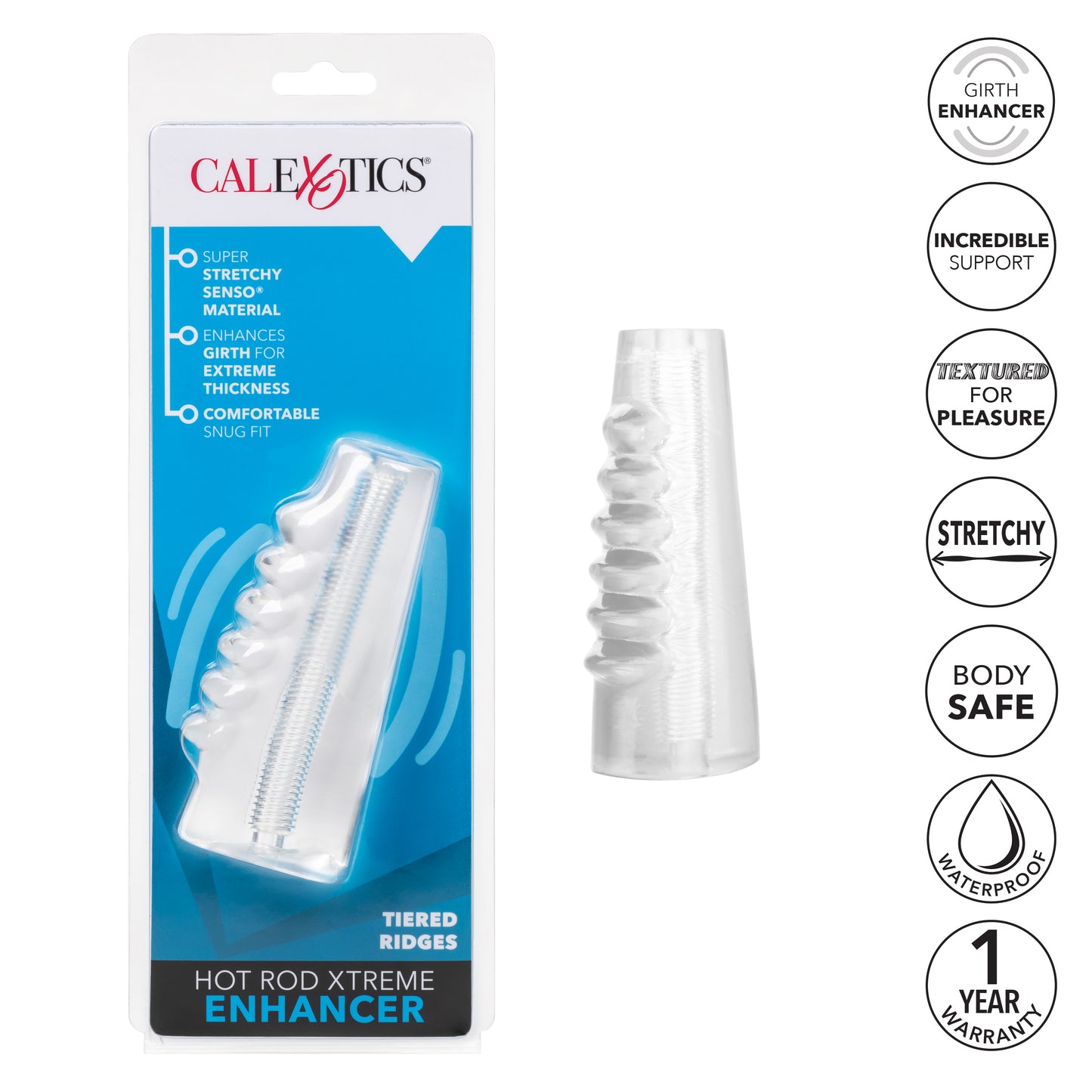 CalExotics Hot Rod Xtreme Enhancer – Clear – Male Enhancer for Girth