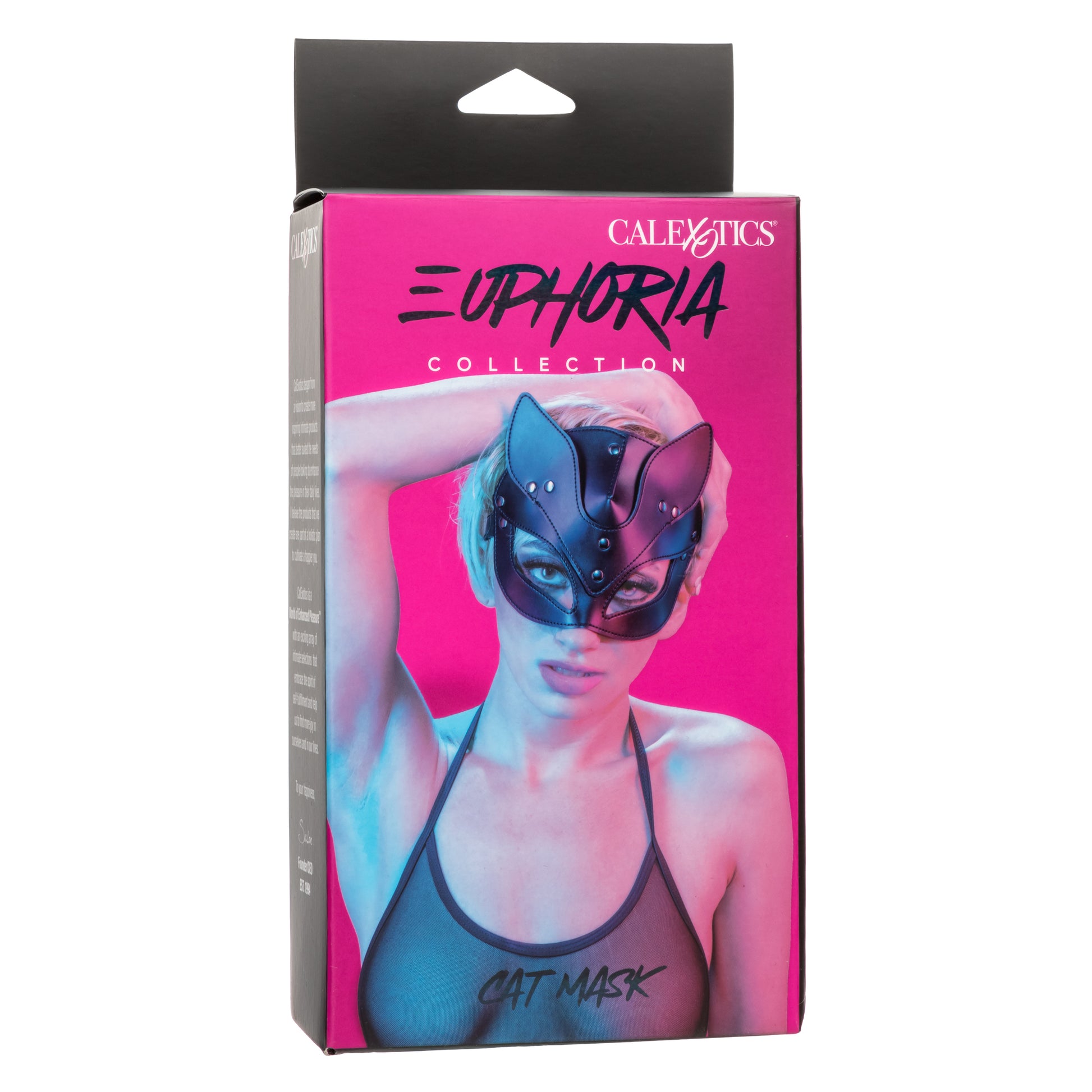 CalExotics Euphoria Collection Cat Mask – Black – Adjustable with Secure Buckle
